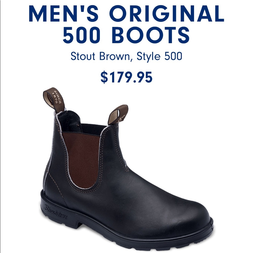 NWOT Blundstone 500 Australian waterproof boots